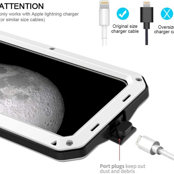 Shockproof Metal Case for iPhone 11 PRO MAX Gorilla Heavy Duty 360 Cover White - Picture 2 of 12